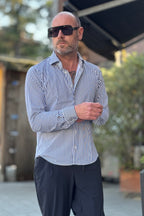 ALESSANDRO LAMURA CAMICIA NO-STIRO A RIGHE