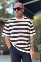 PIGNATELLI LINEA OMNIA MAGLIA GIROCOLLO IN CREEP RIGHE