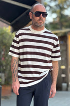 PIGNATELLI LINEA OMNIA MAGLIA GIROCOLLO IN CREEP RIGHE