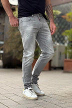 En Avance LUKE jeans slim colore grigio