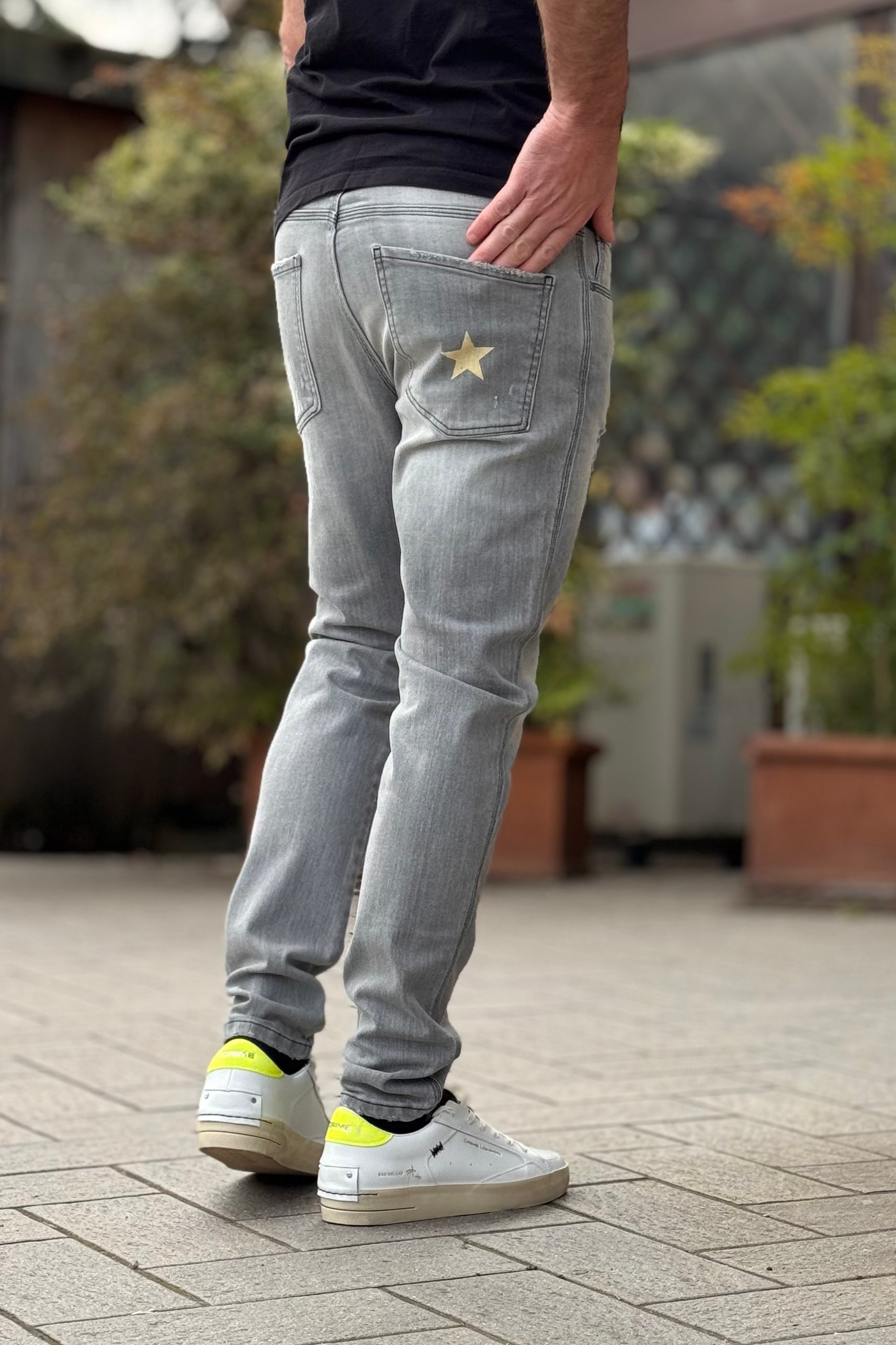 En Avance LUKE jeans slim colore grigio