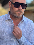 ALESSANDRO LAMURA CAMICIA RIGHE COLLO FRANCIA