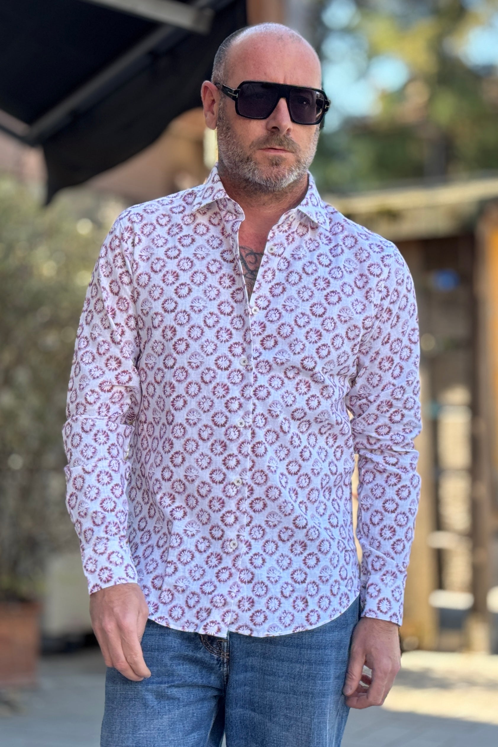 ALESSANDRO LAMURA CAMICIA FLOREALE DISPONIBILE IN DUE COLORI