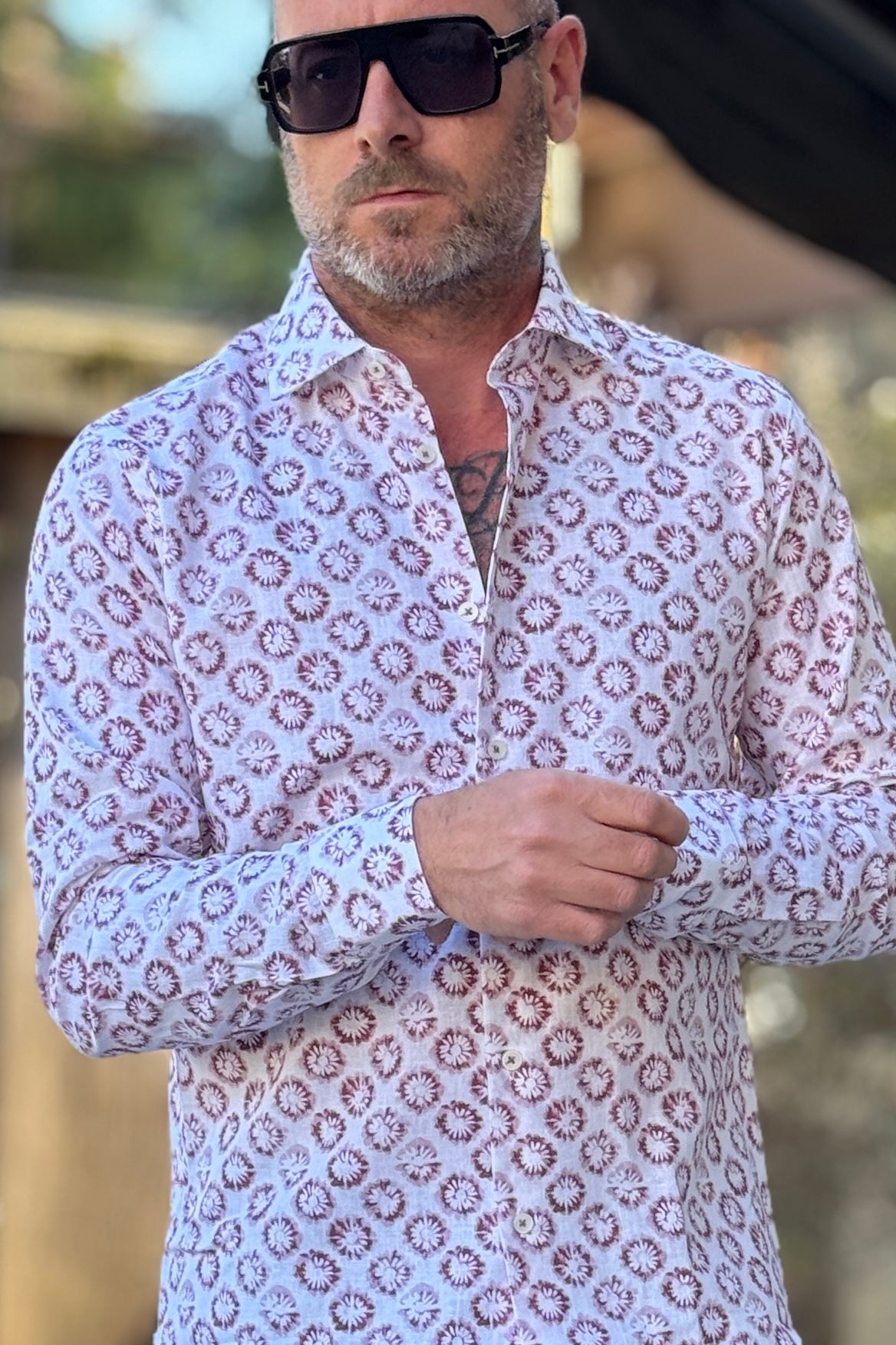 ALESSANDRO LAMURA CAMICIA FLOREALE DISPONIBILE IN DUE COLORI