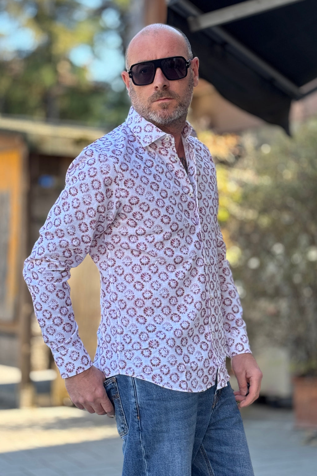 ALESSANDRO LAMURA CAMICIA FLOREALE DISPONIBILE IN DUE COLORI