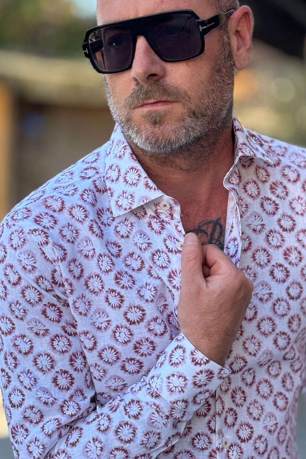ALESSANDRO LAMURA CAMICIA FLOREALE DISPONIBILE IN DUE COLORI