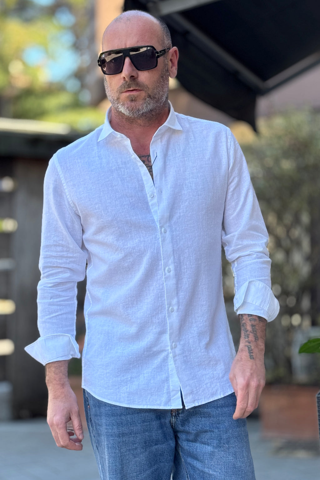 TELAMIRA CAMICIA LINO DISPONBILE IN DUE COLORI